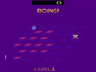 Boing title screen for Atari 2600